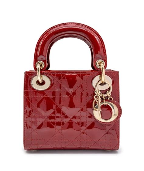 dior cherry mini|dior cherry red patent calfskin.